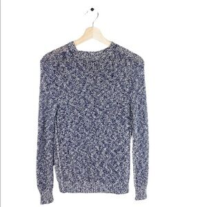 A.L.C Marled Split Back Sweater Cotton Blend Size XS